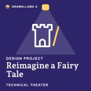 Design Project Reimagine a Fairy Tale — Dramallama U unit logo